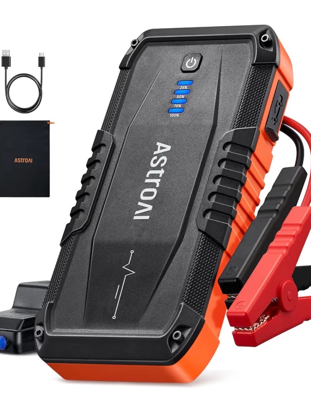 ASTROAI S8 Car Battery Jump Starter 1500A - Portable 12V Lithium Jump Box